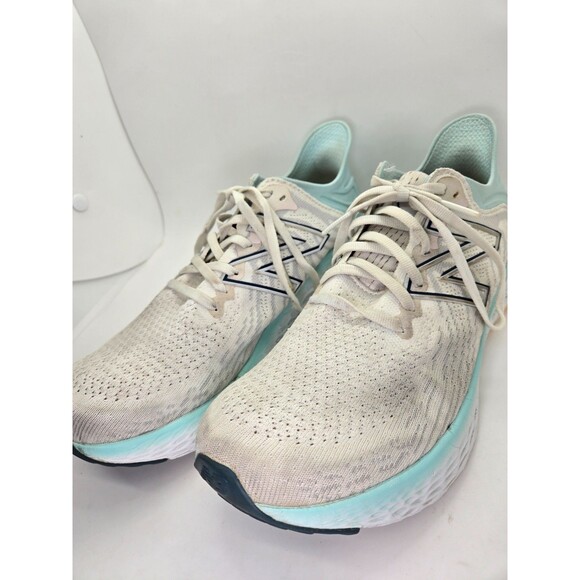 New Balance Fresh Foam X 1080v11 Shoes Women's 9.5 B White Blue Running Sneakers - Picture 4 of 8